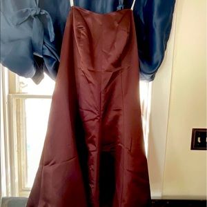 David bridals brown dress